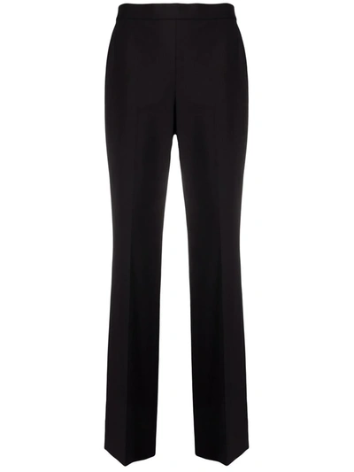 Shop Theory Press-crease Wool-blend Trousers In Black