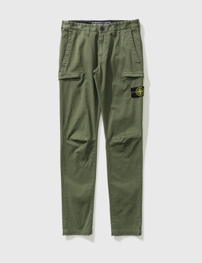 Shop Stone Island Skinny Fit Cargo Pants In Green