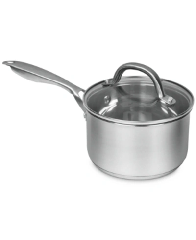 Shop Sedona Pro Stainless Steel 1.5-qt. Saucepan With Glass Lid In Silver