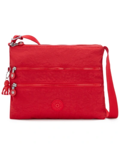 Shop Kipling Handbag Alvar Crossbody Bag In Red Rouge