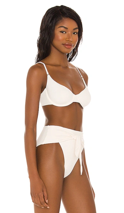 Shop Weworewhat Vintage Bra Bikini Top In Off White