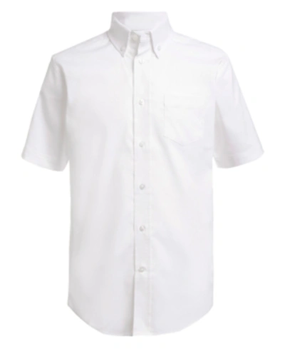 Shop Nautica Big Boys Uniform Stretch Oxford Shirt In White