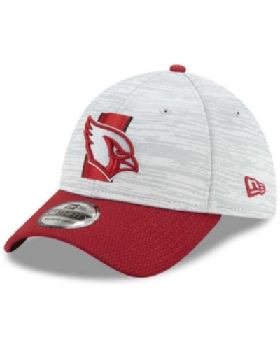 Shop New Era Arizona Cardinals 2021 Training 39thirty Cap In Gray/red