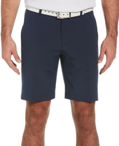 Shop Pga Tour Men's Stretch Flat-front Golf Shorts In Deep Navy Heather