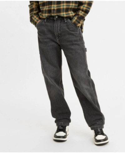 Levi's Tapered Fit Carpenter Jeans In Washed Black | ModeSens