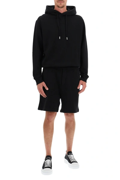 Shop Dsquared2 Icon Jogging Shorts In Black,white,red