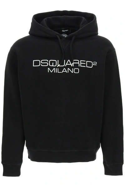 Shop Dsquared2 Milano Logo Sweatshirt In Black