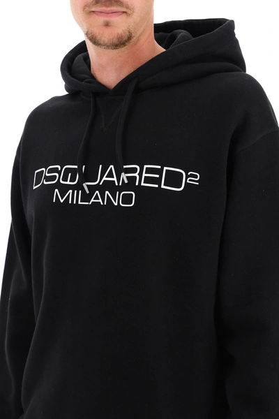 Shop Dsquared2 Milano Logo Sweatshirt In Black