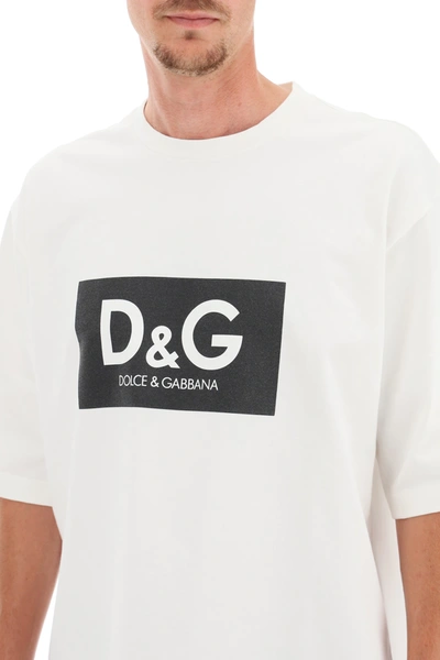 Shop Dolce & Gabbana Oversize Logo T-shirt In White