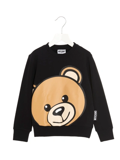 Shop Moschino Teddy Sweatshirt In Black