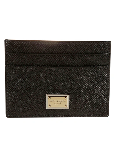 Shop Dolce & Gabbana Dauphine Card Holder In Black