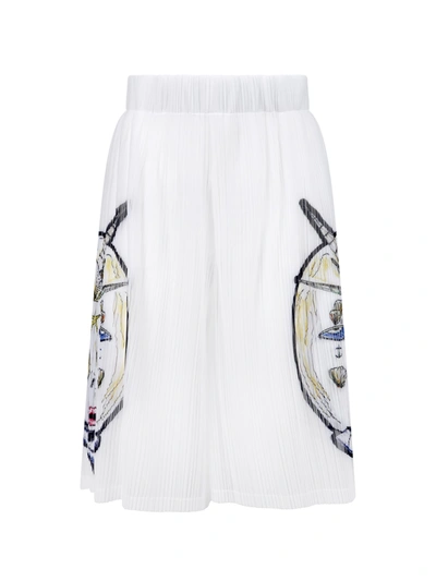 Shop Burberry Bermuda Shorts In White