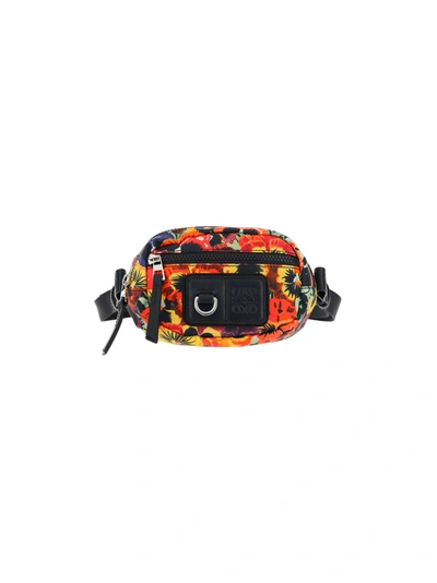 Shop Loewe Pansies Small Belt Bag In Black/multicolor