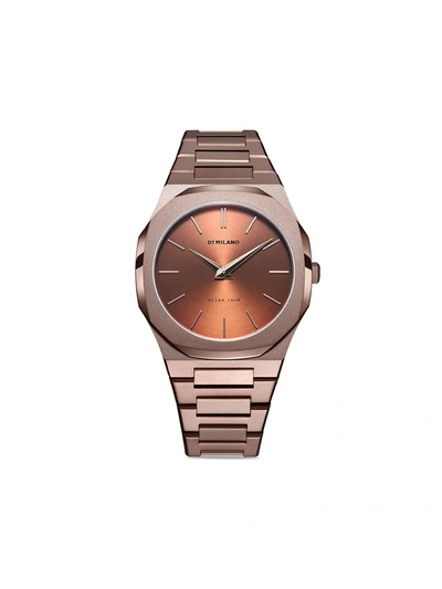 Shop D1 Milano Ultra Thin 40mm In Braun