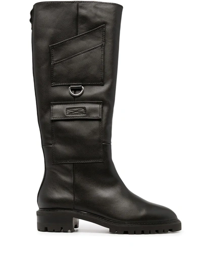 Shop Senso Mikki Iii Leather Boots In Schwarz