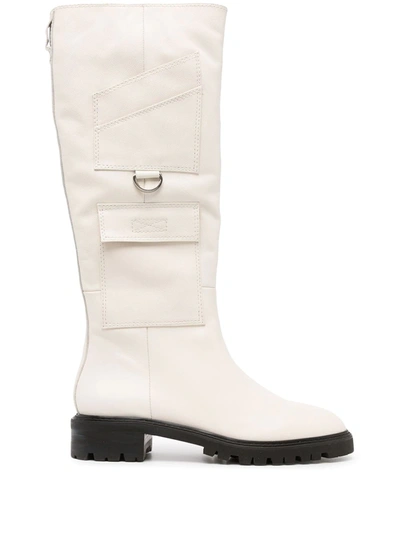 Shop Senso Mikki Iii Leather Boots In Weiss