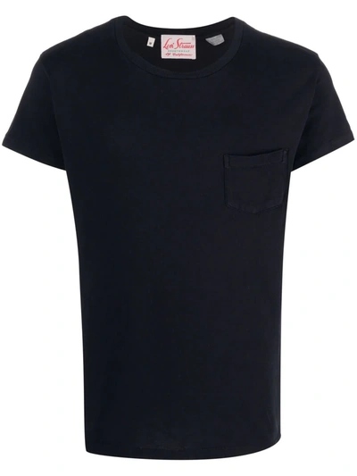 Levi's Crewneck Cotton T-shirt In Blau | ModeSens