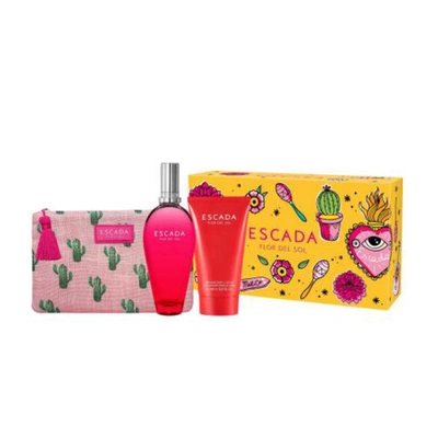 Shop Escada Ladies Flor Del Sol Gift Set Fragrances 3614229375824 In N/a