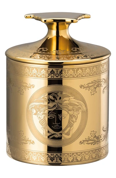 Shop Versace Golden Medusa Lidded Votive