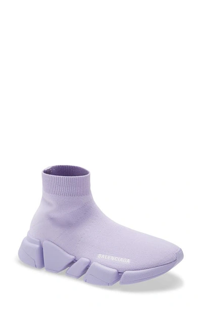 Shop Balenciaga Speed 2.0 Lt Sock Sneaker In Lilla