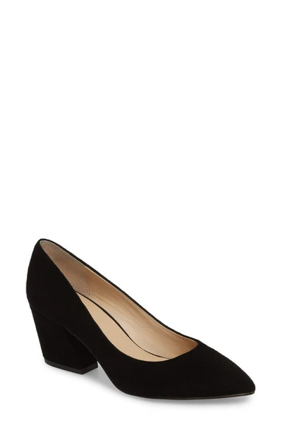 Shop Botkier Stella Block Heel Pump In Black Suede