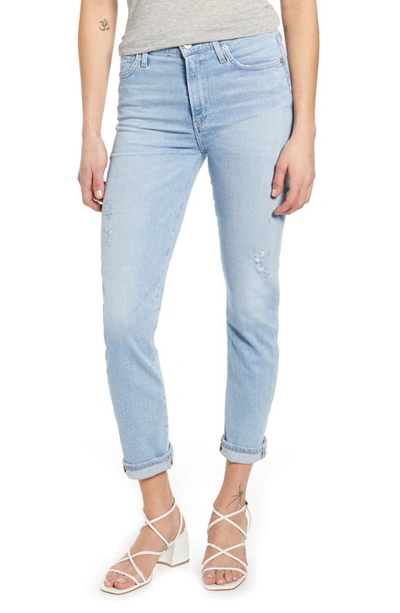Shop Citizens Of Humanity Harlow High Waist Ankle Slim Jeans In Mid Summer