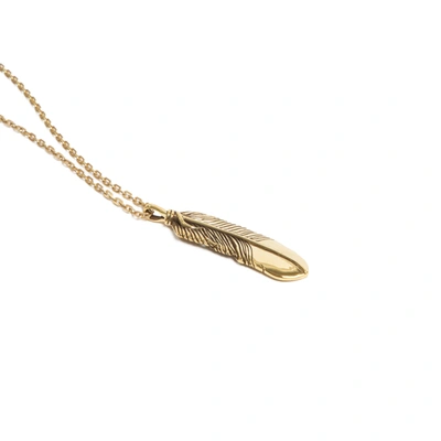 Shop Ambush Feather Necklace Jewellery In Metallic