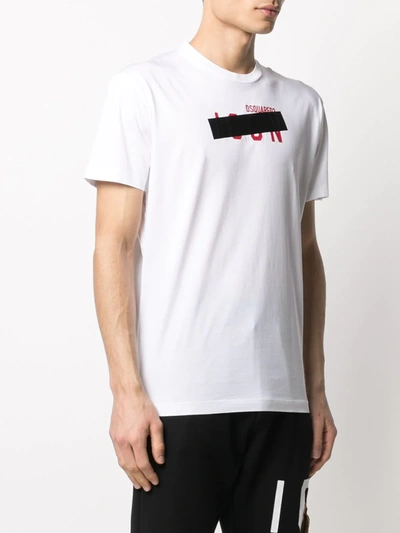 Shop Dsquared2 Tape Detail Icon T-shirt In Black