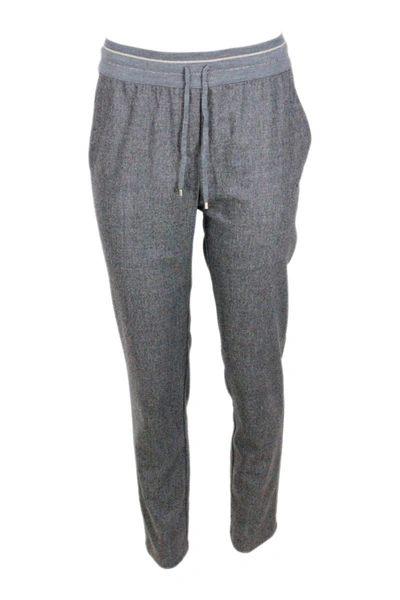 Shop Lorena Antoniazzi Trousers Grey