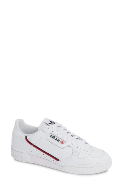 Shop Adidas Originals Continental 80 Sneaker In White/ Scarlet