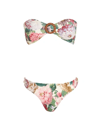 Shop Zimmermann Mae Bikini In Multicolor