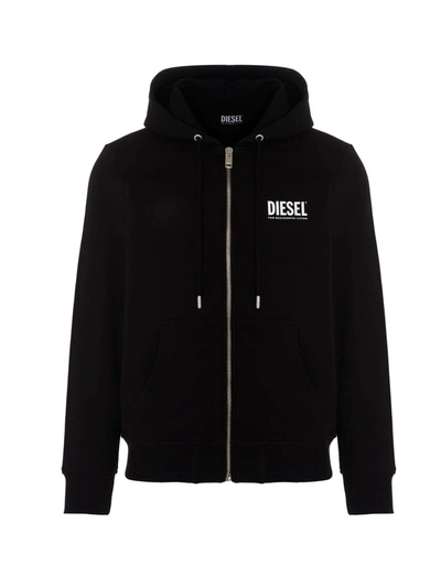 Shop Diesel S-girk Sweatshirt In Black