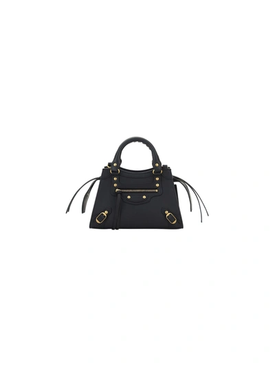 Shop Balenciaga Mini Neo Classic Handbag In Black