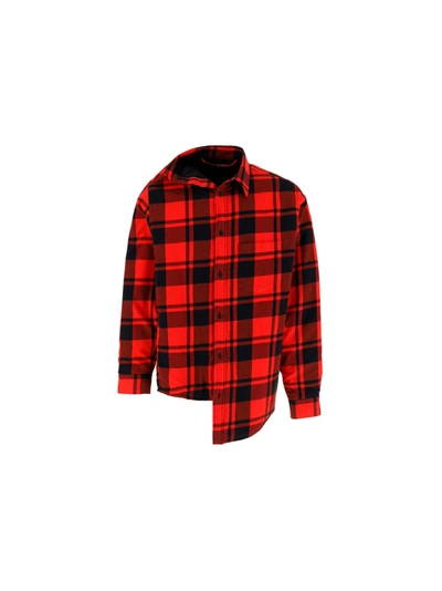 Shop Balenciaga Shirt In Red/black