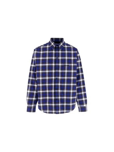Shop Balenciaga Shirt In Blue/navy