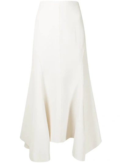 Shop Acler Hurley Long Skirt In Weiss