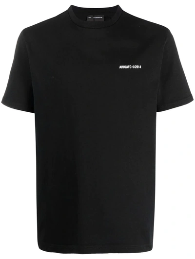 Shop Axel Arigato Logo-print Cotton T-shirt In Schwarz