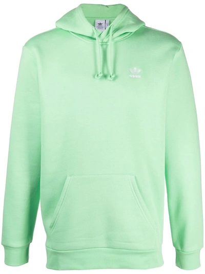 Adidas Originals Logo-detail Pullover Hoodie In Grün | ModeSens