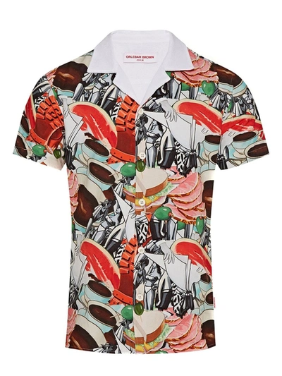Shop Orlebar Brown X David Salle Travis Shirt In Multicolor