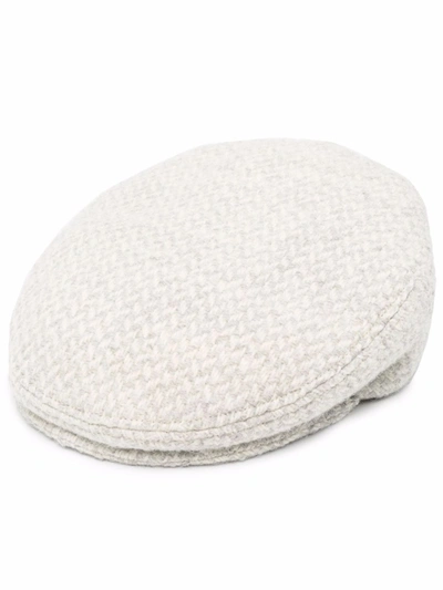 Shop Isabel Marant Chalk-white Tonal Knitted Beret