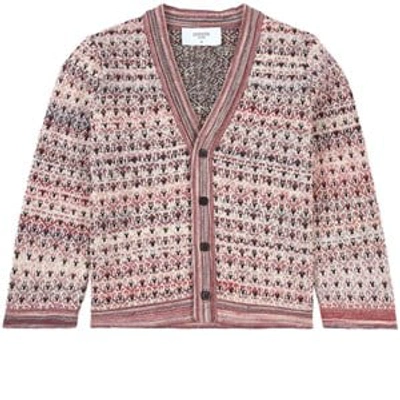 Shop Paade Mode White Wildberry Bordo Knitted Cardigan