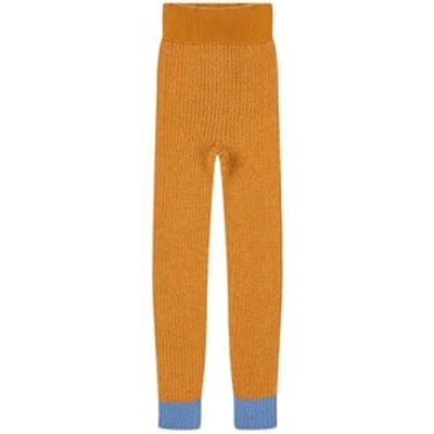 Shop Paade Mode Yellow Rib-knit Leggings