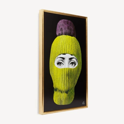 Shop Fornasetti Panel Lux Gstaad In Yellow/purple/black