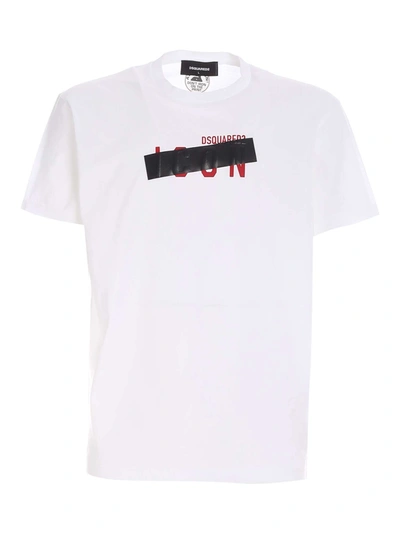 Shop Dsquared2 Icon Patch T-shirt In White