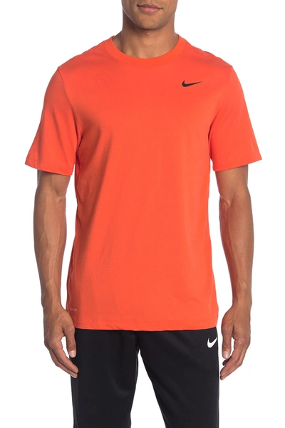 Shop Nike Dri-fit Training T-shirt In 891 Teamor/black