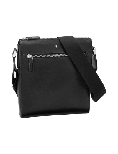 Shop Montblanc Sartorial Small Leather Envelope Bag - Black