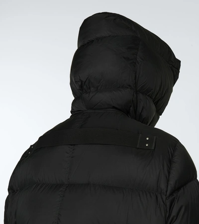 Shop Rick Owens Linear Down Jacket In Black