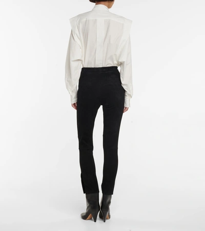 Isabel Marant Amaya Wool-twill Tapered Pants In Black