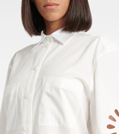 BURBERRY BRODERIE ANGLAISE COTTON SHIRT P00576465