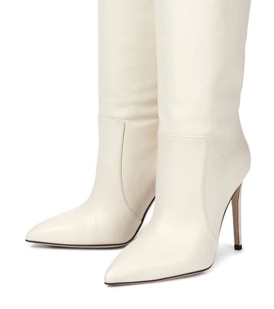 Shop Paris Texas Leather Boots In White